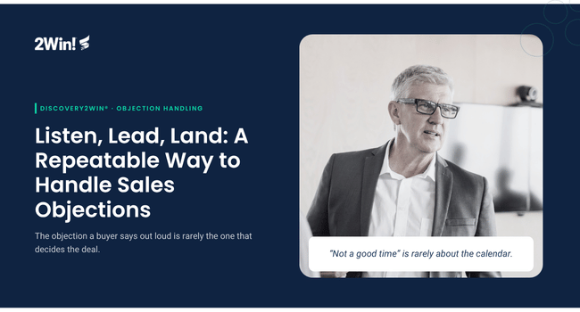 A Repeatable Way to Handle Sales Objections
