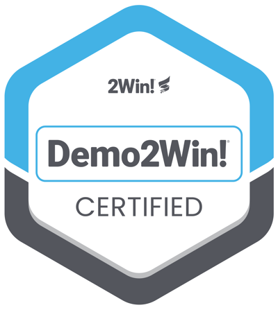 Demo2Win Badge Hex 2025