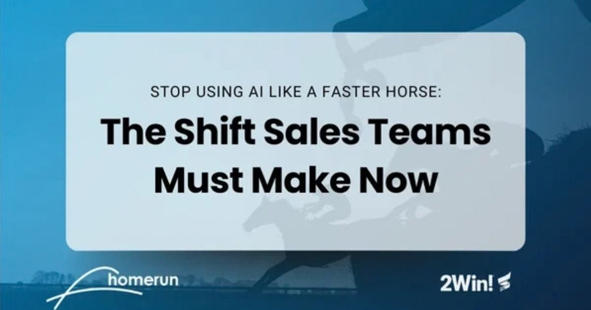 The Shift Sales Teams Must Make Now