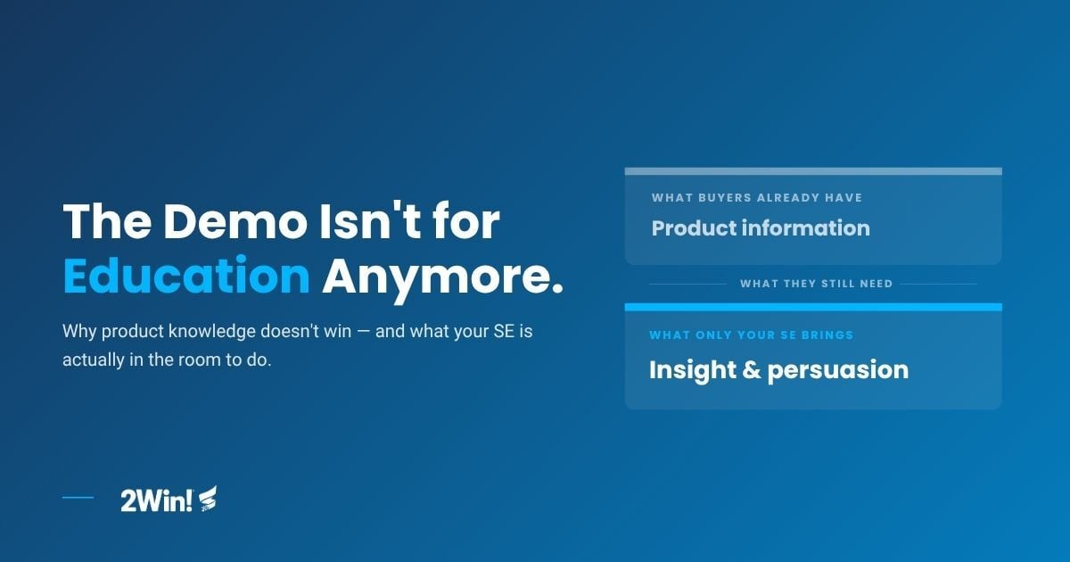 The Demo Isn't For Education Anymore