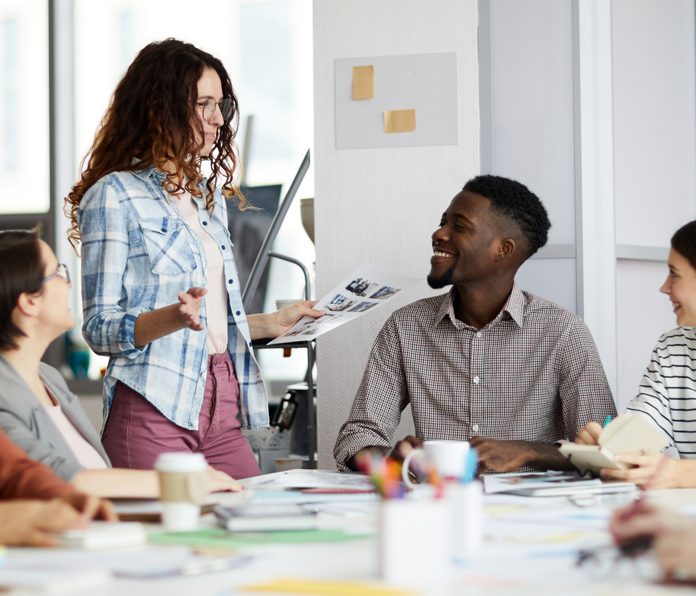 Account team collaborating on a demo strategy