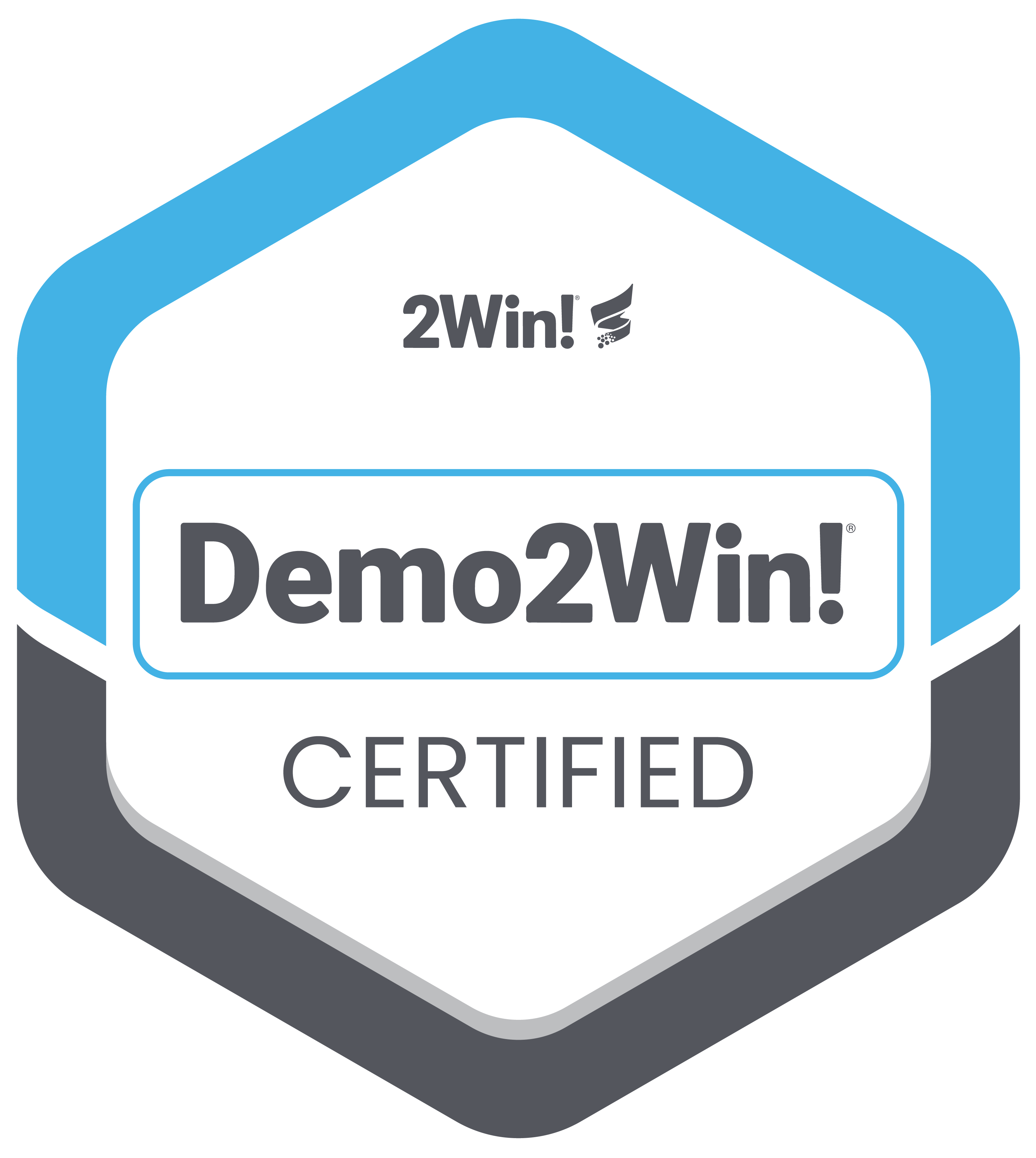 Demo2Win Badge Hex 2025